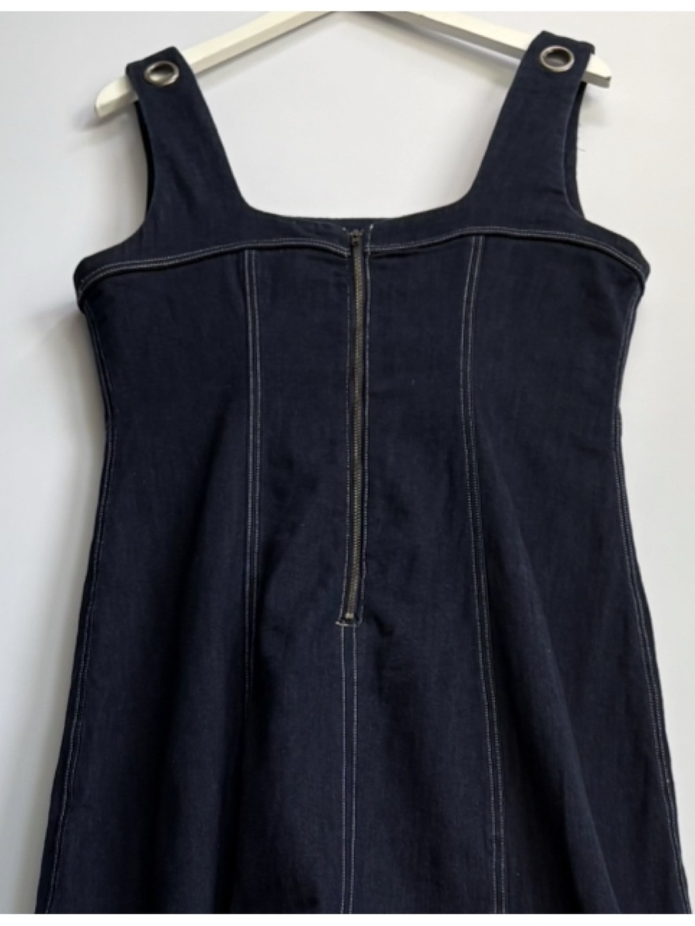 NWT Anthropologie Pilcro Square-Neck Denim A-Line Midi Dress - Picture 12 of 12